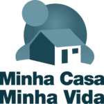 Logotipo do programa Minha Casa, Minha Vida, iniciativa governamental para facilitar o acesso à moradia no Brasil.